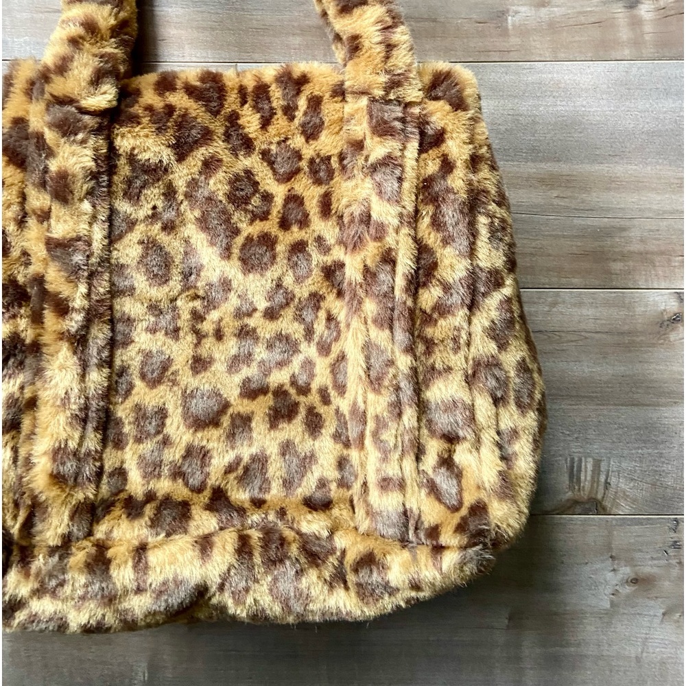 RAG & BONE Small Cloud Leopard Print Faux Fur Tote - Picture 12 of 16